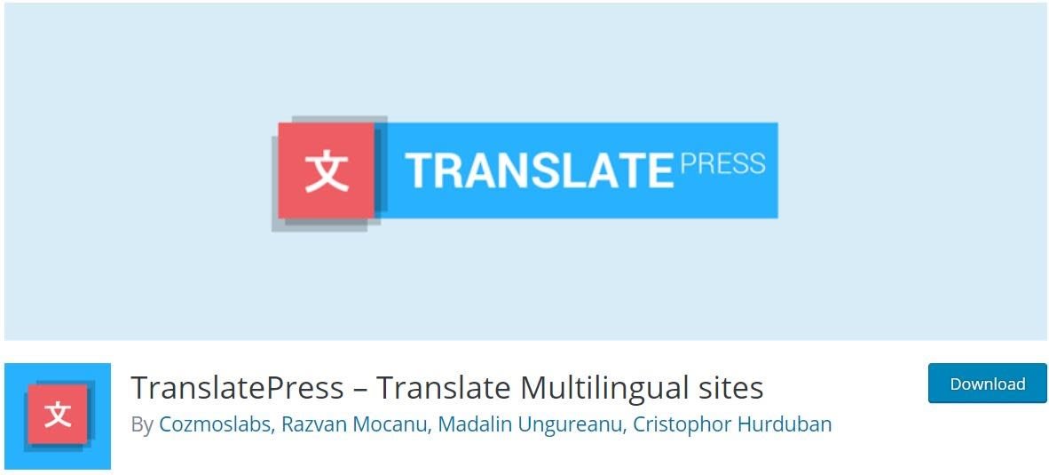 TranslatePress - best Gutenberg plugins