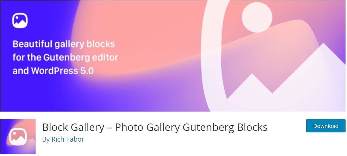 Block Gallery - best Gutenberg plugins