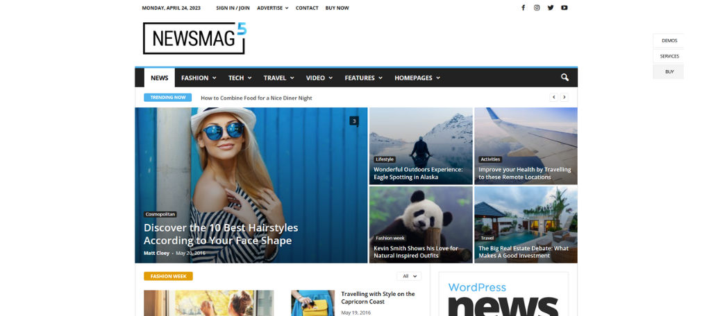 NewsMag WordPress Theme