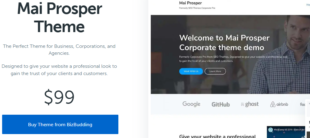 Mai Prosper is one of the best financial themes for WordPress