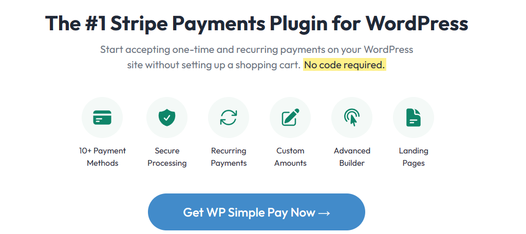 WP Simple Pay is one of the best donation plugins for WordPress