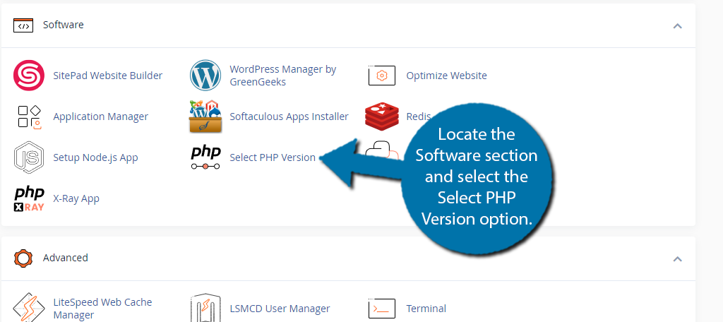 Select PHP Version to improve WordPress security