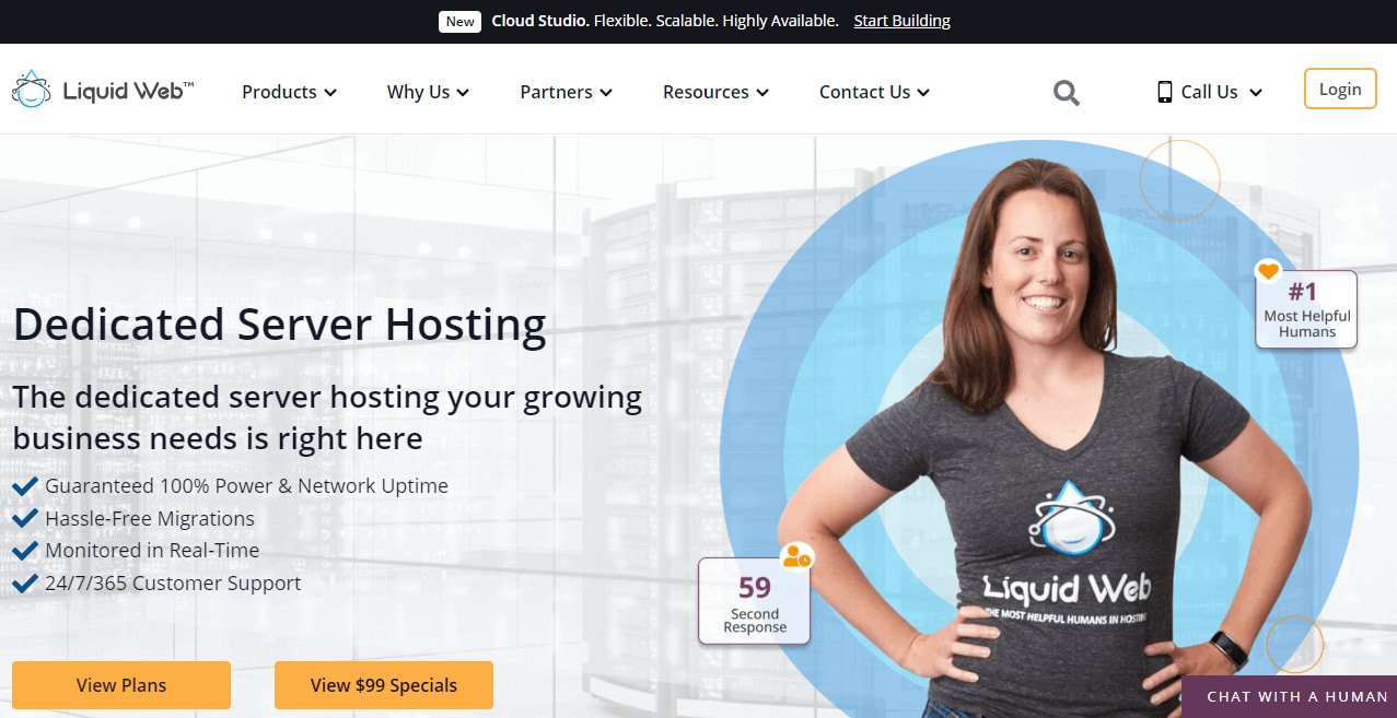 Liquid Web’s dedicated server hosting services.