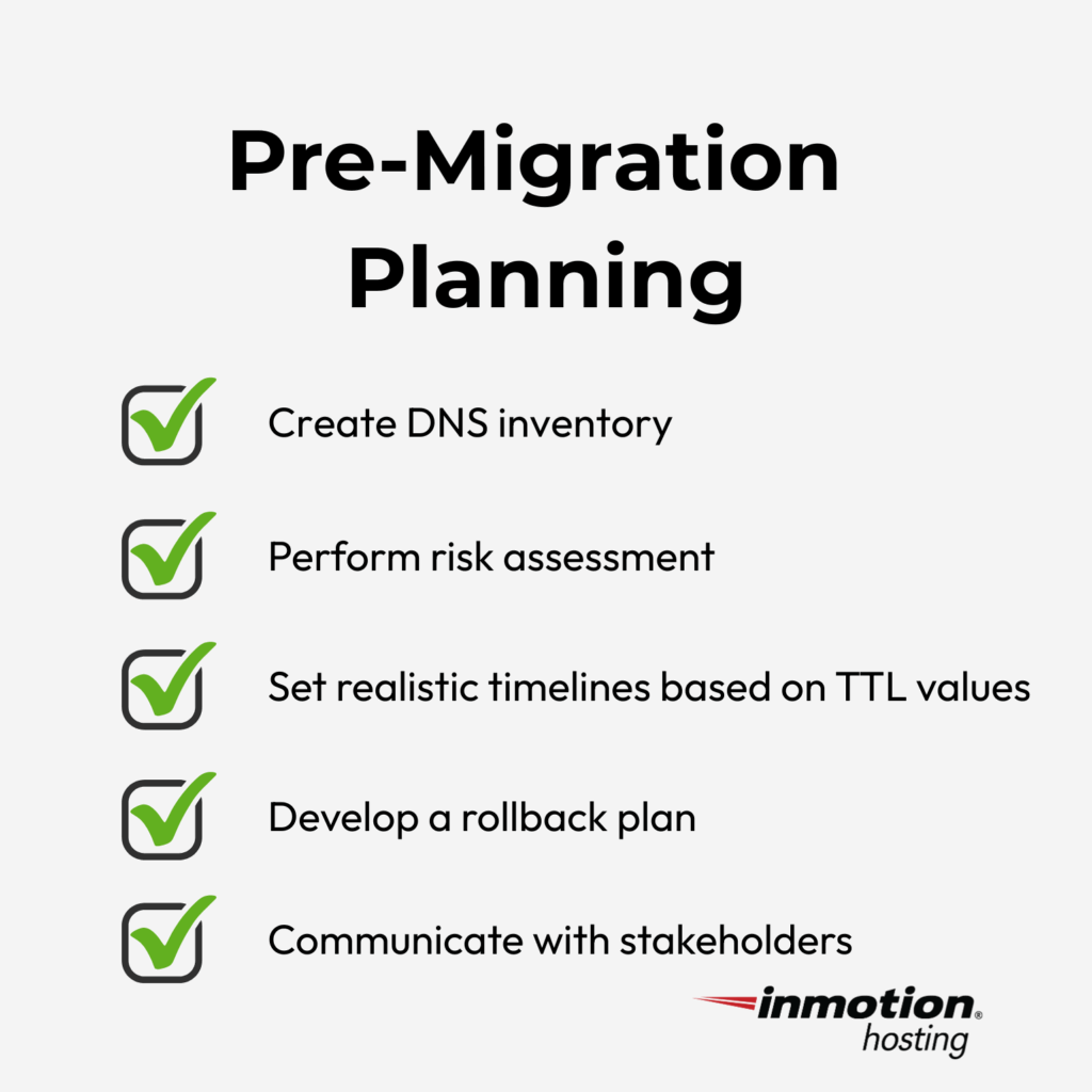 Pre-DNS Migration Checklist