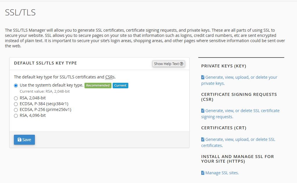 SSL/TLS Settings
