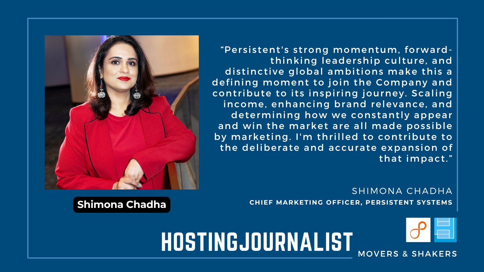 Shimona Chadha, Chief Marketing Officer